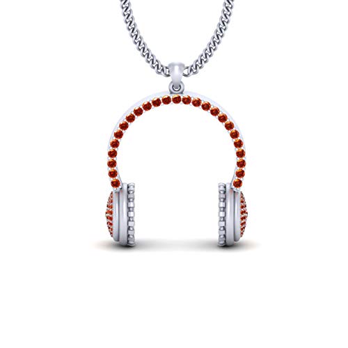 Collar de auriculares DJ en plata de ley 925 con circonitas cúbicas 1