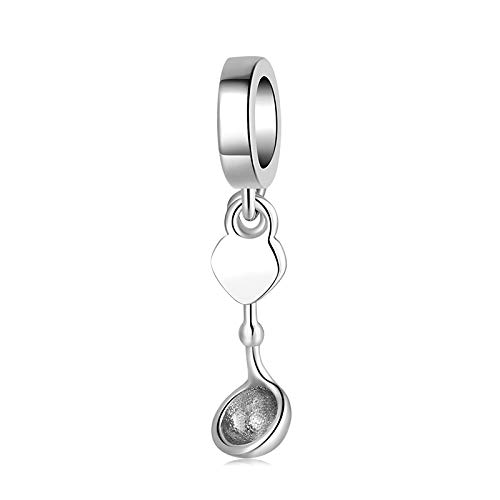 Cuillère en Argent 925 pendentif perles pour un cadeau unique