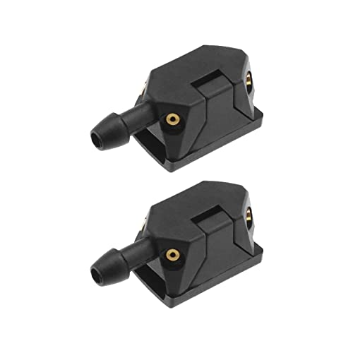 The Lord of the Tools 2 Pezzi Ugelli Lavavetri Per Tergicristallo Anteriori E Posteriori Per Auto Ugelli Per Lavavetri A 4 Fori Adatti Per Braccio Tergicristallo Da 8 MM E 9 MM