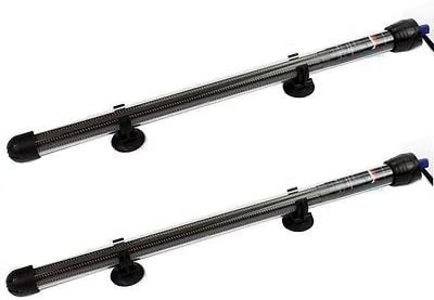 2pcs 500w Aquarium Heater Anti-explosion Submersible Fish Tank Water Adjustable