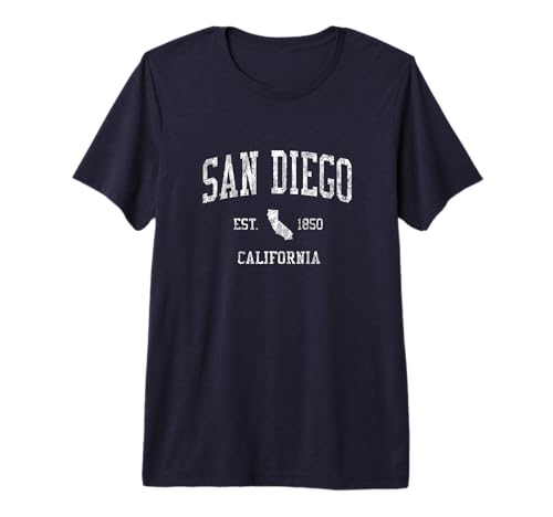 San Diego California Tee Vintage Sports Design SD CA Tee Premium T-Shirt
