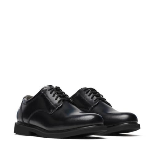 Thorogood Uniform Classics Oxford Black Dress Shoes for Men Featuring High-Shine Leather, Removable EVA Comfort Insole, and Slip-Resistant Blown Rubber Outsole2