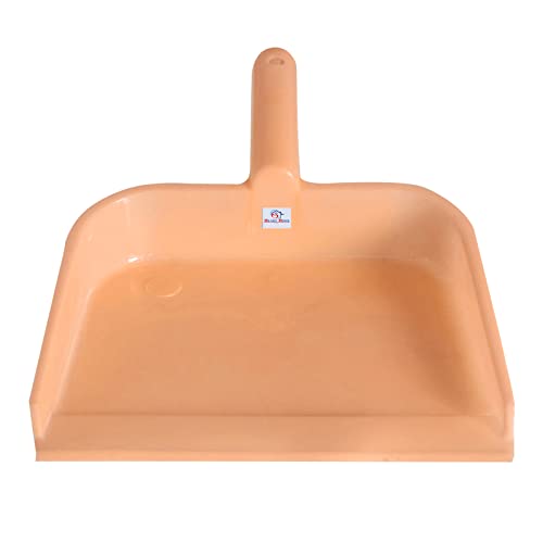 Image of Heart Home Plastic Lightweight 10 inch Dustpan With Comfort Grip Handle for Easy Sweep Broom, Pack of 6 (Blue & Green & Light Pink)