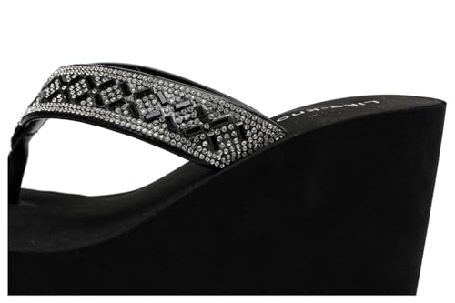 Rhinestone Wedge Sandals for Women Platform Flip Flops Wedge flip flops Wedding shoes Wedge Heels for Women Dressy3