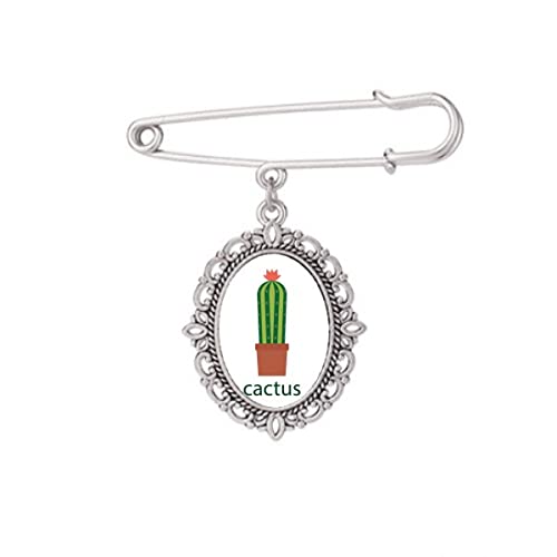 Broche cactus pour châle et robe : le bijou idéal pour réveiller une tenue de bureau