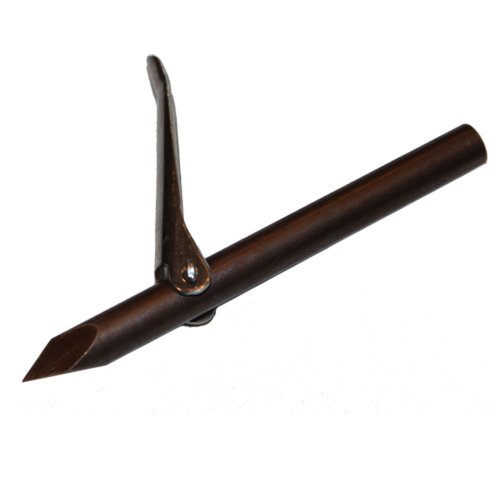 JCS 3inch SS Tri-Cut Single Barb Spear Tip, 6mm Female Thread