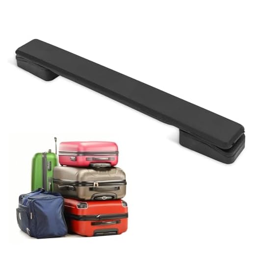 Asa de Equipaje, 20cm Asas de plástico Duradero de Repuesto para la Caja de la Maleta, Asas de tracción ergonómicas, asa de Repuesto Negro para el Equipaje