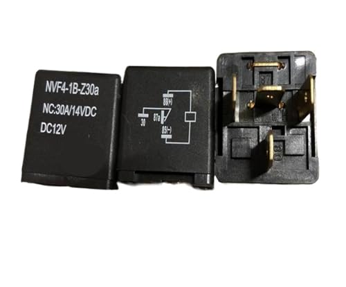 Relé NVF4-1B-Z30a DC12V de 4 pines con base de conexión para automoción