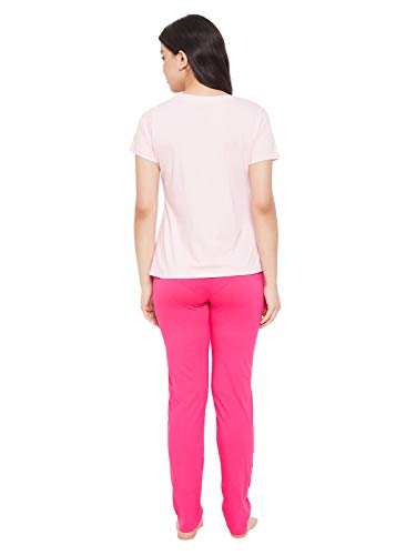 Image of Clovia Women's Cotton Print Me Pretty Top & Pyjama Set