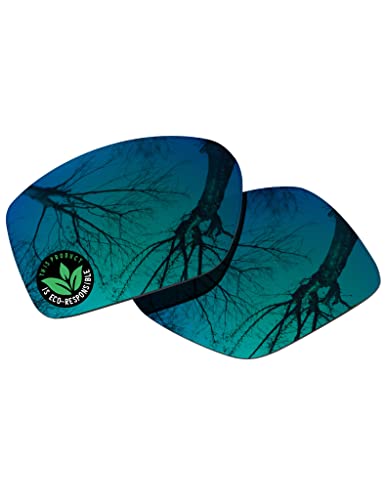 Raydi Polycarbonate Replacement Lenses for Costa Del Mar Diego 06S9034 Rectangular Sunglasses - Emerald Green Mirror - Polarized -  Raydi Optics, RDI-APC06.DIEGO