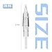 ATOMUS 10pcs Eyebrow Tattoo Cartridge Needles Disposable Permanent Makeup Tattoo Needles for Eyebrow Eyeliner Tattoo Machine (3R)