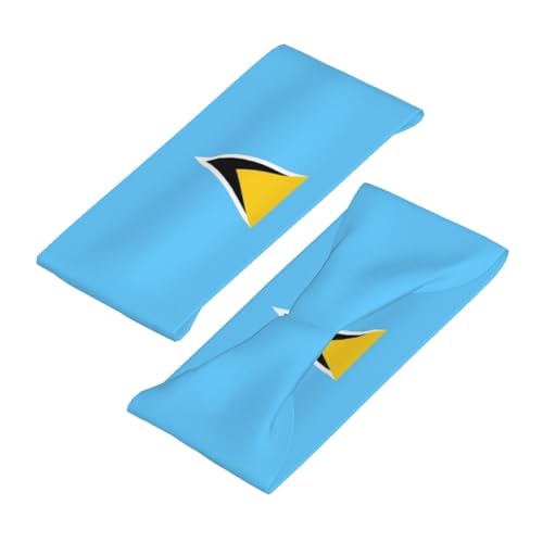 Image of Cute Flag Headbands Women Men Flag Sweatband Sports Headband for Running, Cycling, Yoga Gym, Working Out