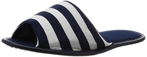 携帯折たたみスリッパ ボーダー 26.5 cm 0.11kg 527473 ネイビー