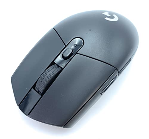 Logitech G G305 Lightspeed kabellose Gaming-Maus mit Hero 12K DPI Sensor, Wireless Verbindung, 6 programmierbare Tasten, 250 Stunden Akkulaufzeit, Leichtgewicht, PC/Mac - Schwarz