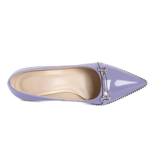 Image of Women's High Heel Pumps Stiletto Heel Pumps for Women Pointed Toe Heels Elegant Classic 3.5 Inch Beaded Pumps