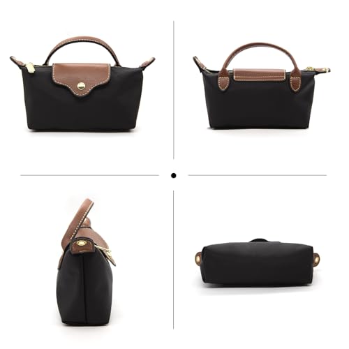 Bolso mini crossbody para mujer en nylon colorblock miniatura 7