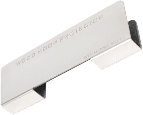 Vaguelly Protector de aros de tambor de metal para tambor de madera, accesorios de tambor