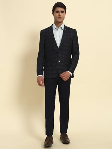 Image of Cantabil Men's Checkered Winter Wear Smart Fit Blazer (P MBZF00105)