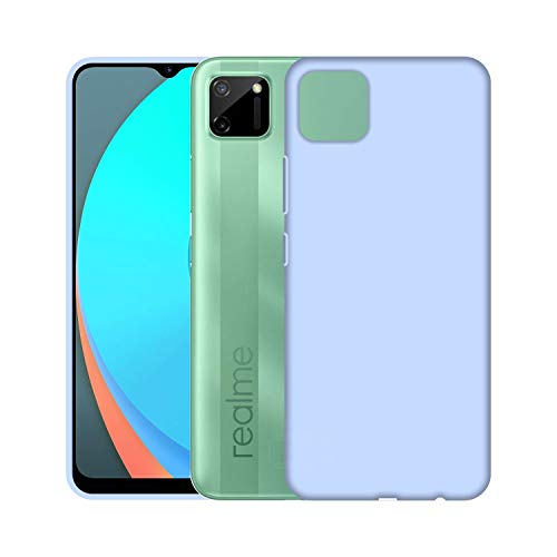 Image of Case Creation Luxurious OG Series for Realme C11 Case Cover,Anti-Dirty Slim Case Frosted Matte Cute Candy TPU Raised Bezel (Splash of Color) Back Cover for Realme7 -Light Purple