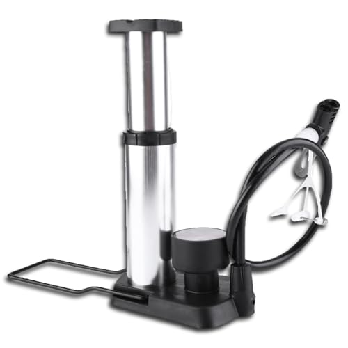 equlup Bikes Pump, Portable Foot Pedal Inflator High Pressure Air Pump Bikes Frame Mounted Pumps Wheel Tire Pump Accessories Parts for Electric Bikes