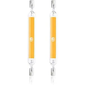 2 stuks 20W 118mm R7S LED-lampen, 200W R7S halogeen vervanging, COB LED met twee uiteinden R7S 118 basis schijnwerper Lineair licht 360 ° stralingshoek dimbaar