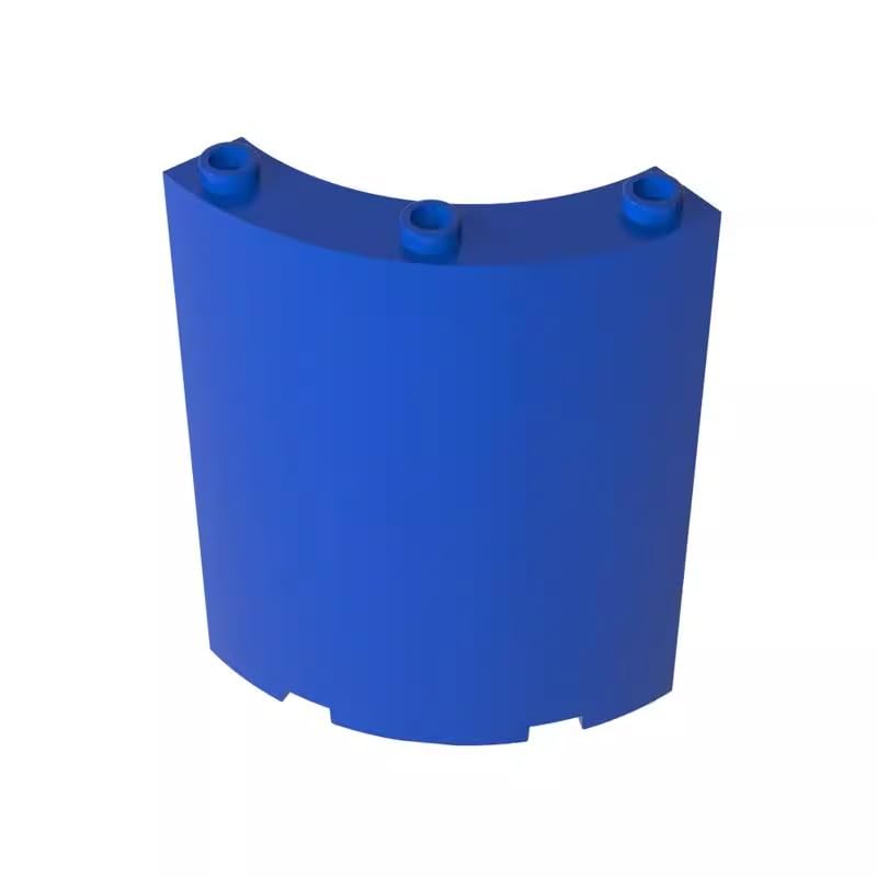 Gobricks 30562 Door Panel 4x4x6 Quarter Cylinder 10 Pieces GDS-774 Compatible with Lego Building Blocks Color:Blue — image 1