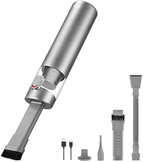 Brigii 3 in 1 Handheld Vacuum Cleaner, Cordless Car Vacuum for Small Messes, Hand Vacuum & Air Duster & Hand Pump, Mini Vacuum for Crevices, Keyboard Cleaner, USB Rechargeable 12V-M1