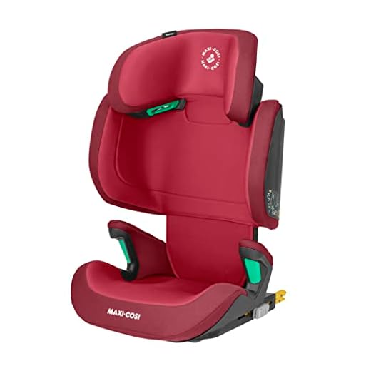 Maxi-Cosi Morion i-Size framåtvänd bältesstol, grupp 2/3, ISOFIX-installation, 3,5–12 år, 100–150 cm, Basic Red (röd)