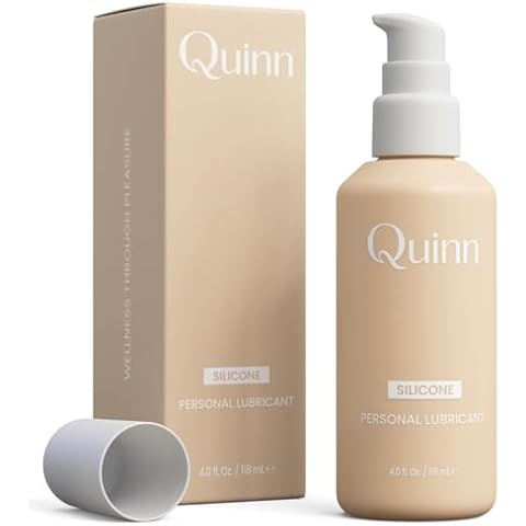 Quinn Wellness 4oz Silicone-Based Personal Lube, Organic Hypoallergenic & Hydrating Lubricant for Her, Him & Couples, Unscented Moisturizing Lubrication Cover