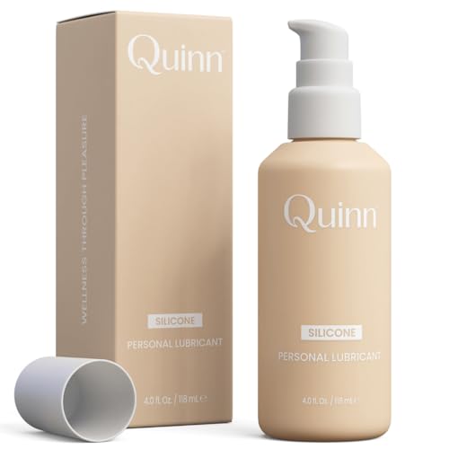 Quinn Wellness 4oz Silicone-Based Personal Lube, Organic Hypoallergenic & Hydrating Lubricant for Her, Him & Couples, Unscented Moisturizing Lubrication