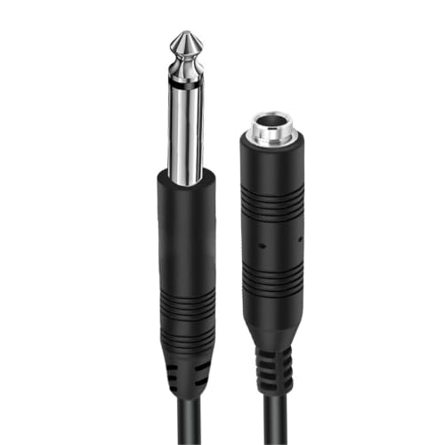 Cable de audio 6.35 mm macho a hembra de extensión para teclado y altavoz