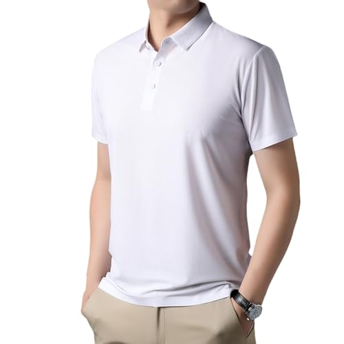 Polo Homme Anti-Humidité Vêtement d'Été Respirant à Manches Courtes
