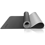 HOTIOGA Yoga Mat with Carrying Strap 72x32" & 1/4 Inch Thick Exercise Mat with Double Non Slip Surfa