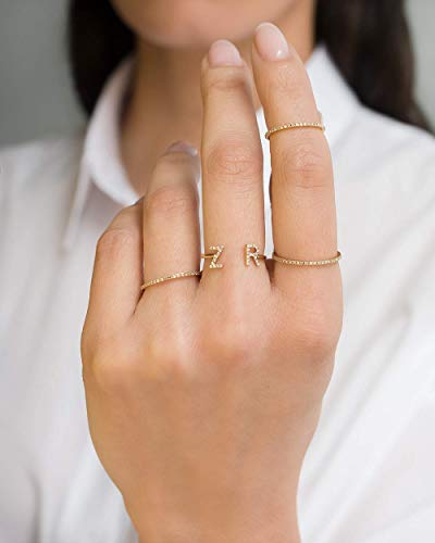 14K Gold Diamond Eternity Band, Full Diamond Wedding Engagement Band, Elegant Diamond Ring, Yellow Gold, Rose Gold, White Gold, Handmade, Zoe Lev Jewelry #TOP1