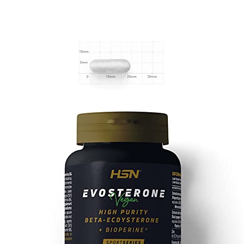 HSN Evosterone | veiligheidseenheid 95% | hoge concentratie beta-ecdysterone | met zink + vitamine B6 + 100% piperine | No-GMO, veganistisch, glutenvrij, lactosevrij | 120 capsules bloemblaadjes - Image 4