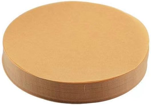 Parchment Rounds Paper Baking Sheets Precut Silicone Coated Circle Parchment Paper for Baking Cake Non-Stick Cake Pan Parchment Liner for Baking, Grilling and Steaming Bread (9.8 * 9.8 inch,500)