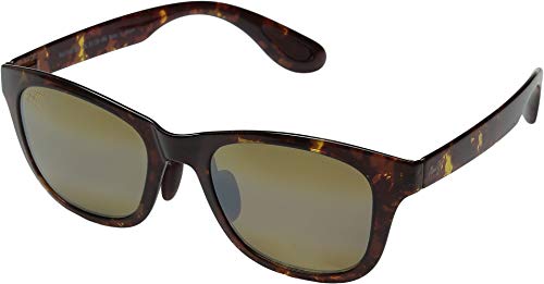 Maui Jim Men's & Women's Hana Bay Polarized Square Sunglasses, Tokyo Tortoise/Hcl Bronze Polarized, Medium Fit