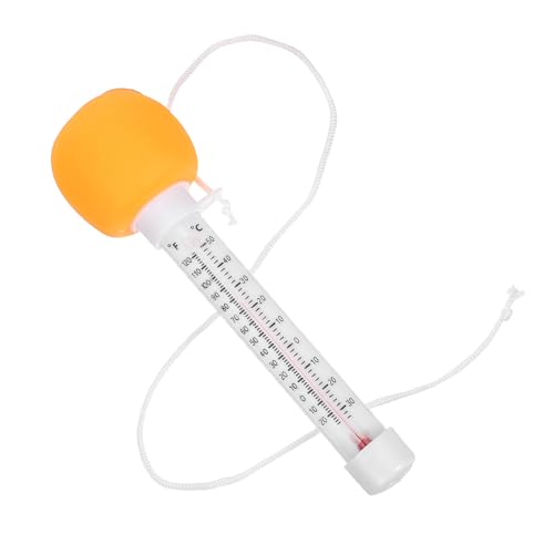 JOINPAYA Thermomètre Flottant pour Piscine et Spa Bébé – Thermomètre D’Eau Étanche Orange – Lecture Facile – Accessoire Piscine pour Bain -Né – Indicateur Température Précis