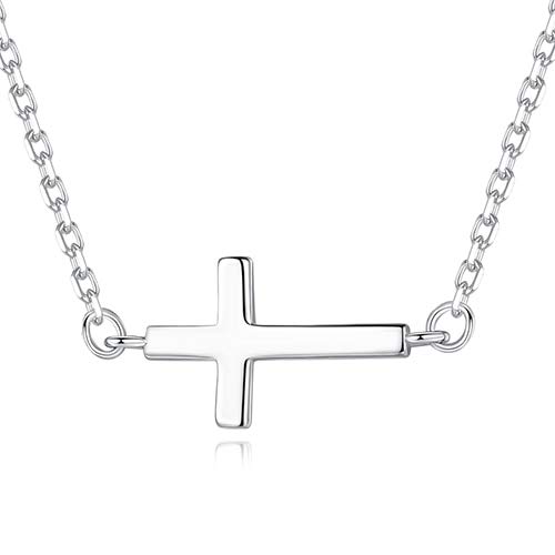 Collier pendentif croix femme avec chaîne longue cubique élégante Yx1618