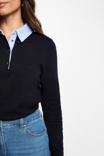Pull col chemise femme - vue 5