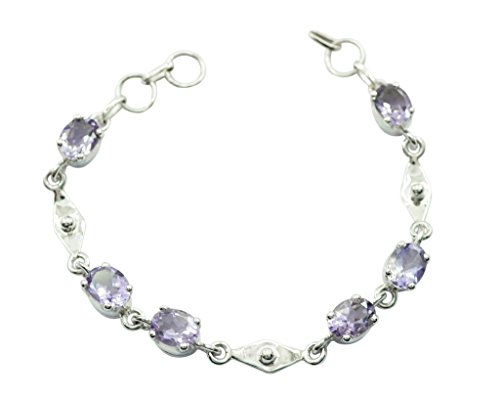 Bracelet améthyste argent 925 gcb252 idée cadeau bijoux d'anniversaire