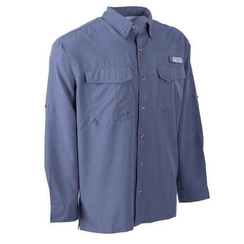 Bimini Bay Outfitters LTD Bimini Flats V Men's Long Sleeve Fishing Shirt Featuring BloodGuard Plus3