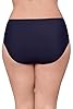 Aqua Green Women's Shirred Classic High Rise Swim Brief, True Navy, S #2