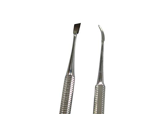 Zahnsteinentferner Set für Hunde und Katzen, 2-teilig in Top-Qualität aus rostfreiem Edelstahl, Zahnreiniger Set mit Zahnstein-Kratzer für zuhause