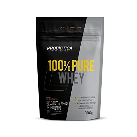 Probiótica 100% Pure Whey Nova Fórmula - 900G Refil Chocolate -