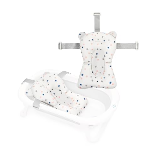 MS BabyWorld - Cojín Reductor - Cojín Reductor Adaptable para bañera plegable | Fácil de Guardar | Portátil para Casa o para Llevar de Viaje