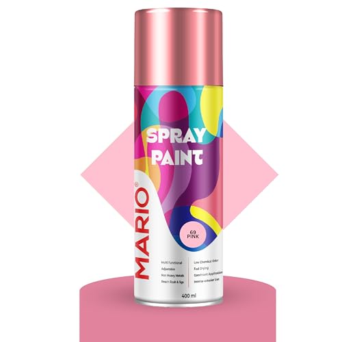 Image of Mario Spray Paint - 69 Pink (400ml) | Pink Spray Paint for Crafts, Furniture, Metal & Decorative DIY Use
