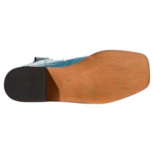 SheSole Cowboy Boots for Women Square Toe Mid Calf Floral Western Cowgirl Boots Sparkle Rhinestone Wedding Shoes4