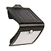 Feit Electric SV6-BLK-SOL V-Shaped Integrated LED Dusk to Dawn Solar Powered Outdoor Security Light Black