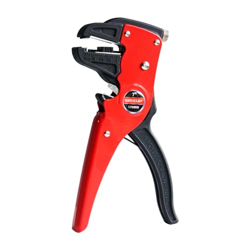 WISEUP Automatyczne narzędzie do szybkiego ściągania izolacji i obcinacze do drutu i kabli elektrycznych, szczypce orła (18 cm)